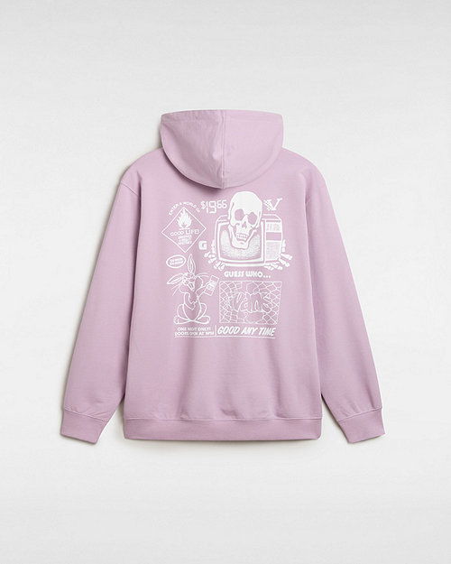 Суитчър Vans Crazy Eddy 66 Loose Pullover Hoodie Лилаво | VN000JE7D45, 1