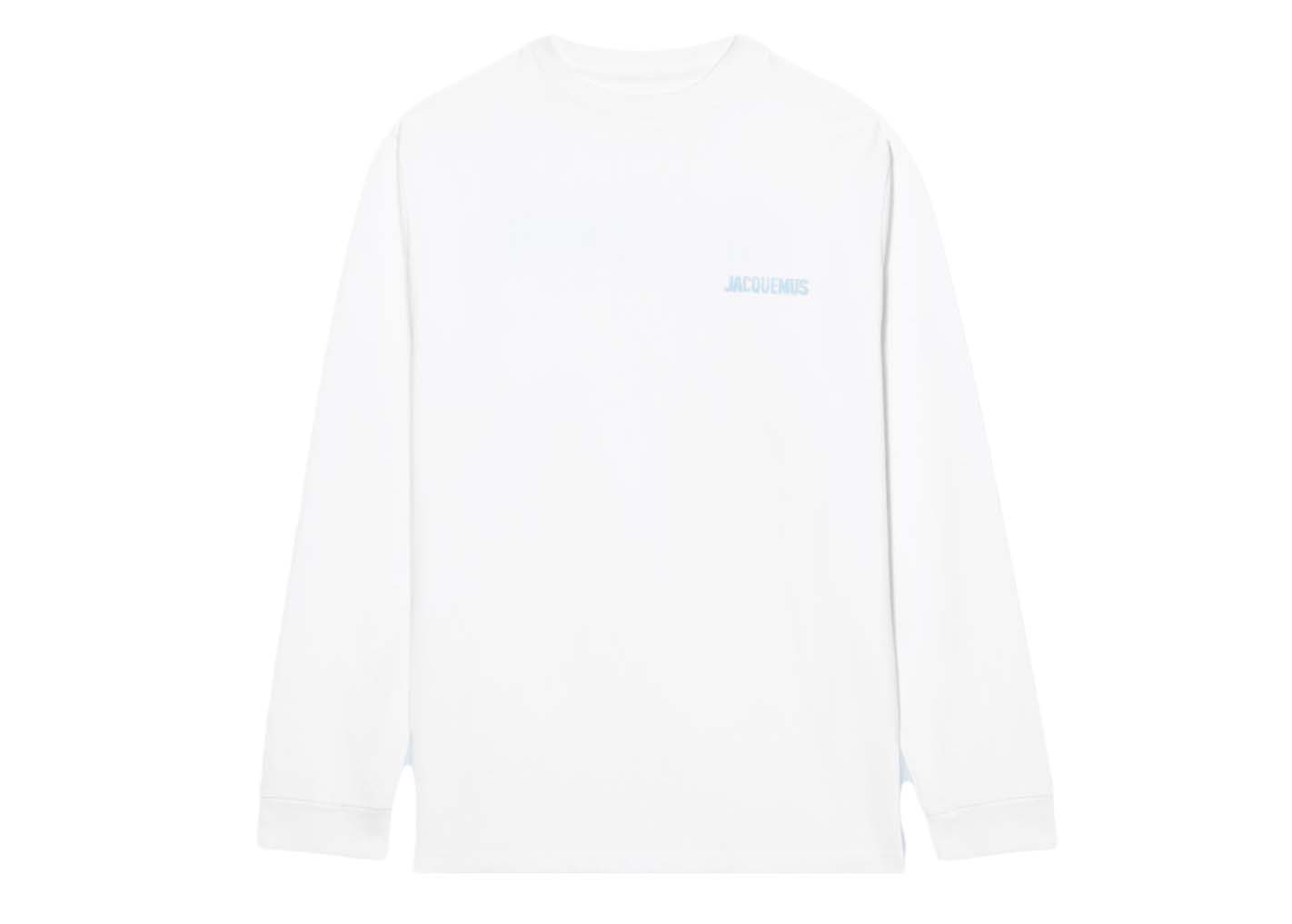 Суитчър Jacquemus Le Gelo Pool Logo Print Ice Бяло | 225JS073-2003 1AX, 0