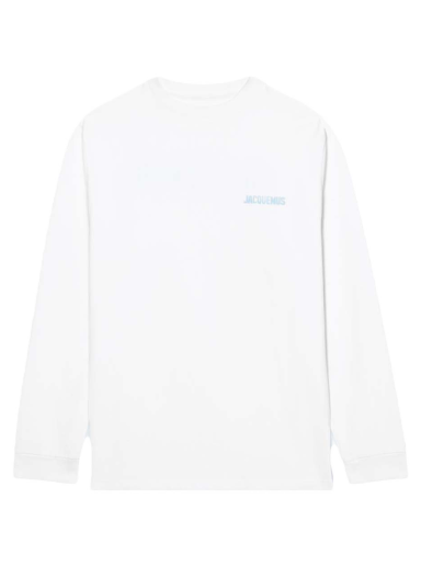 Суитчър Jacquemus Le Gelo Pool Logo Print Ice Бяло | 225JS073-2003 1AX