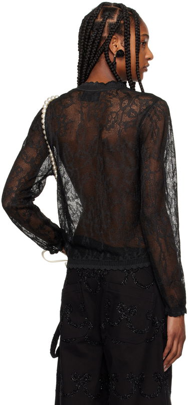 Пуловер Simone Rocha Simone Rocha Floral Lace Sweater Черно | SHMK1 0645, 2