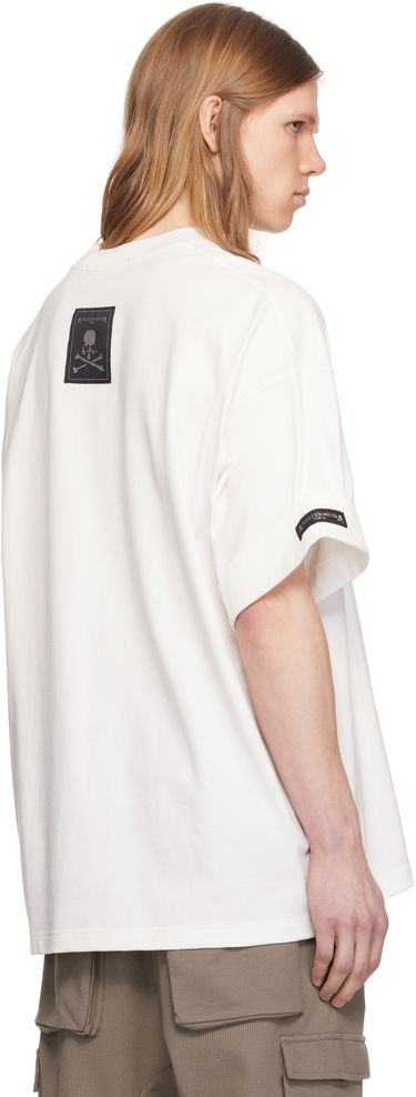 Тениска Mastermind WORLD Mastermind World Boxy Roll Sleeve T-Shirt Бяло | MW25S14-TS035-022, 2