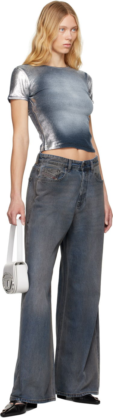 Дънки Diesel Diesel 1996 D-Sire Wide-Leg Jeans Синьо | A06925 09L46, 3
