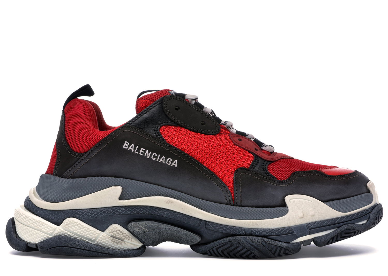 Кецове и обувки Balenciaga Triple S Red Black Черно | 516440-W09O7-6576, 0