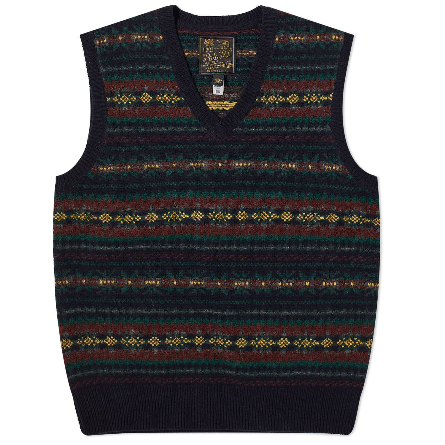 Пуловер Polo by Ralph Lauren Fair Isle Knit Vest Тъмно синьо | 710917336001, 0
