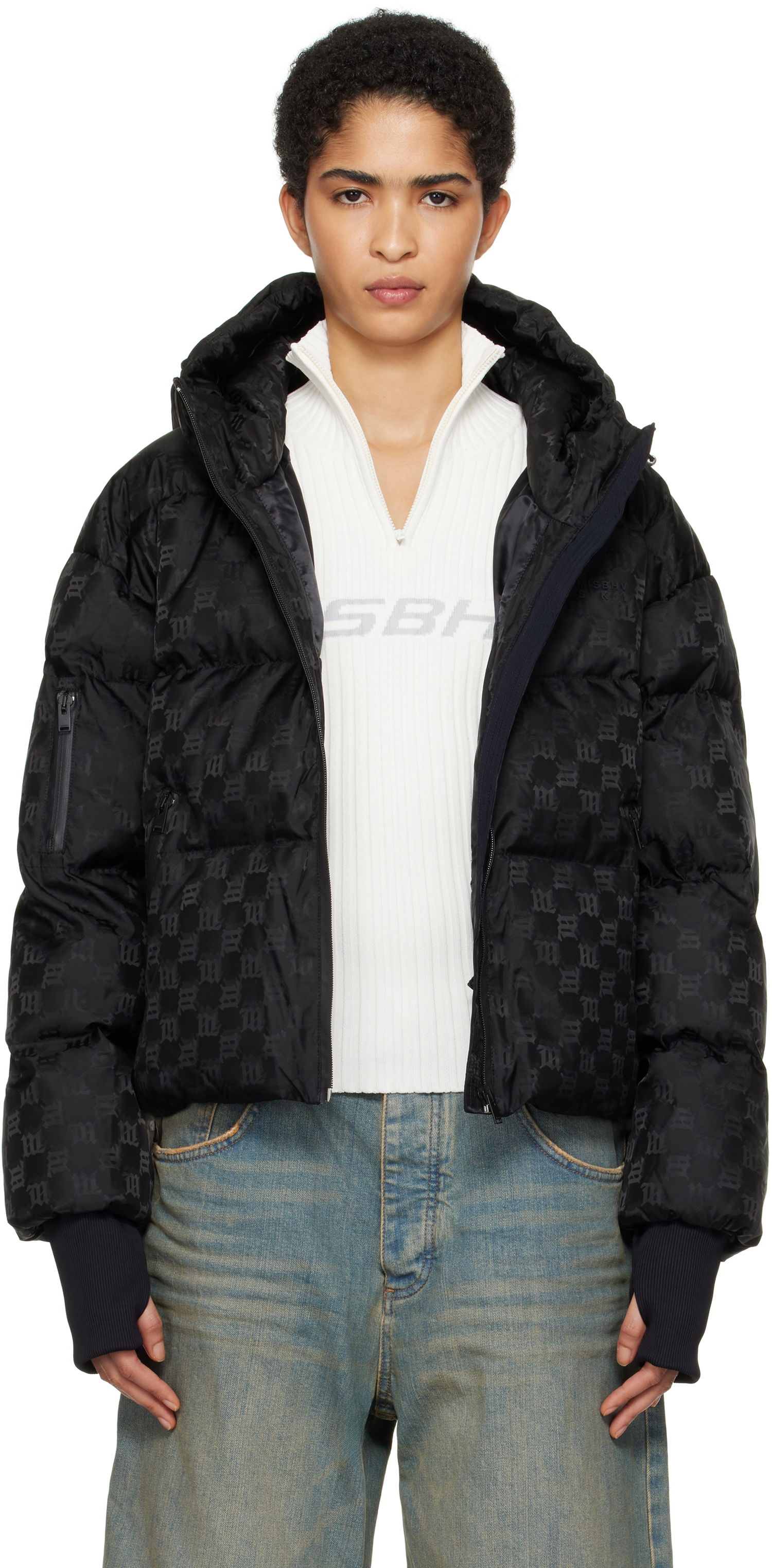 Пухо яке MISBHV Ski Monogram Nylon Square Puffer Jacket Черно | 231B022, 0