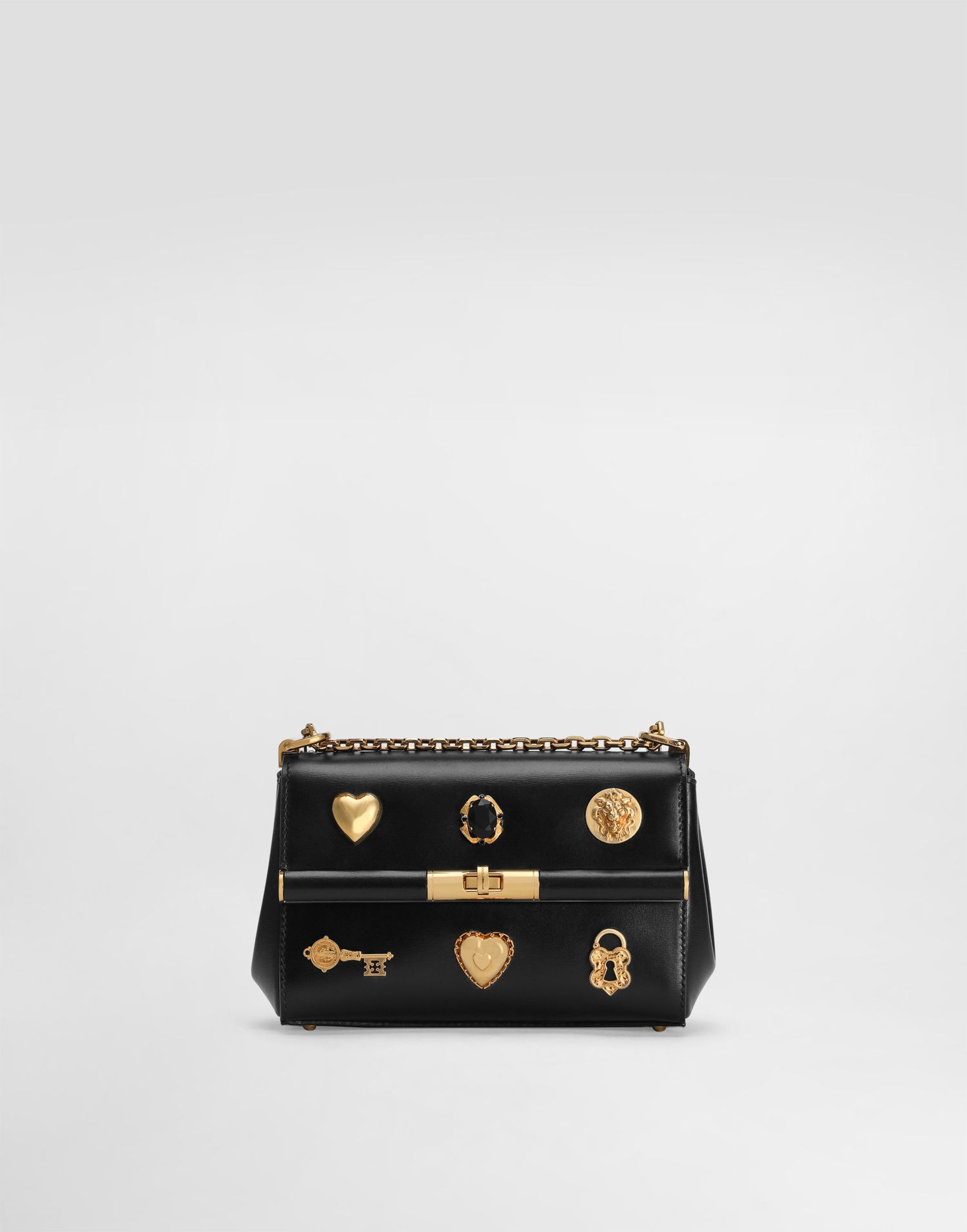 Дамска чанта Dolce & Gabbana Dolce & Gabbana Marlene City Mini Bag with Gold-Tone Hardware Черно | BB7766AG6808S574, 0