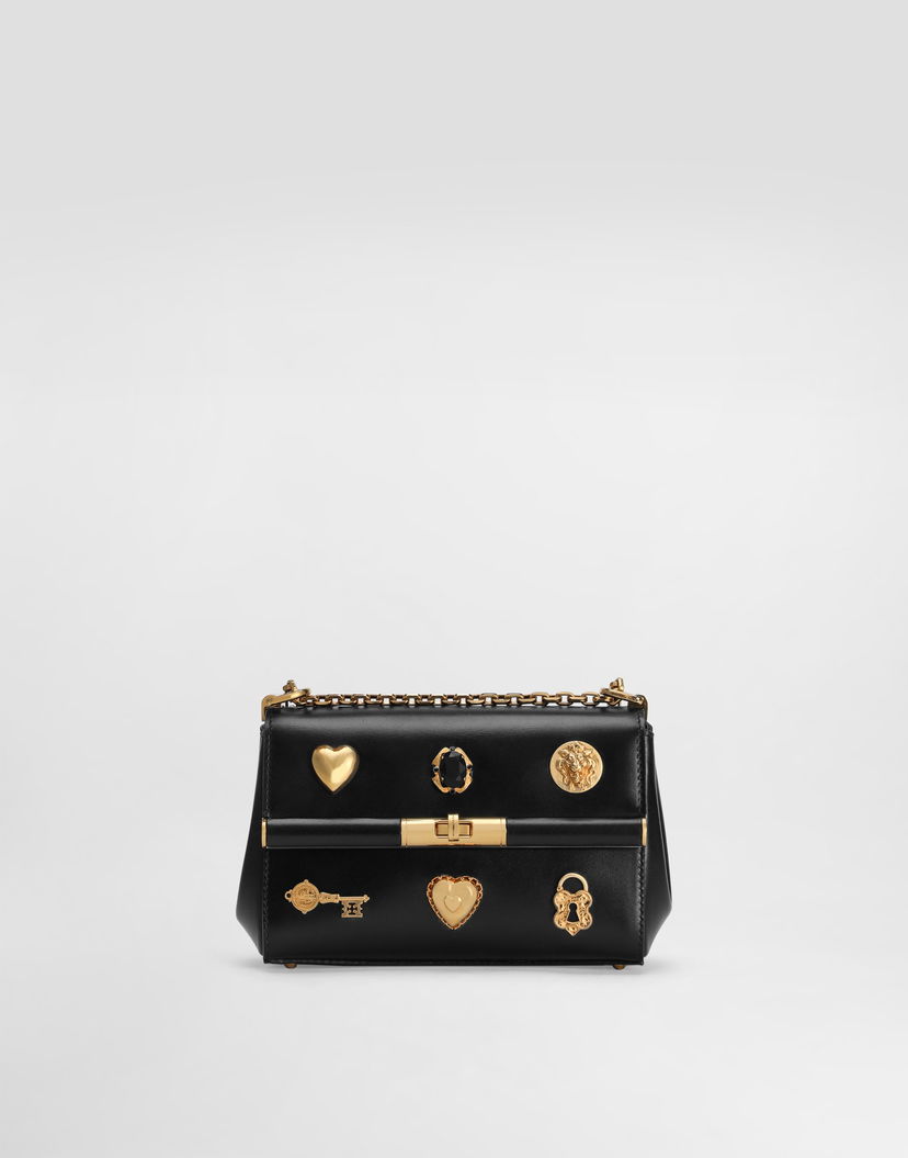 Дамска чанта Dolce & Gabbana Dolce & Gabbana Marlene City Mini Bag with Gold-Tone Hardware Черно | BB7766AG6808S574