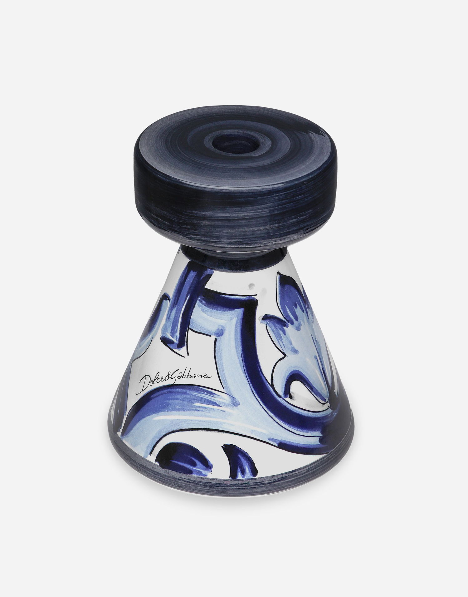 Домашен декор Dolce & Gabbana Dolce & Gabbana Ceramic Candle Holder Синьо | TCC188TCACDUB001, 1