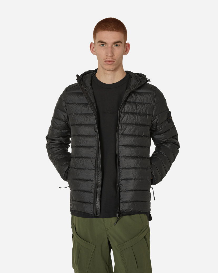 Яке Stone Island Hooded Quilted Jacket Черно | 801540124 V0029