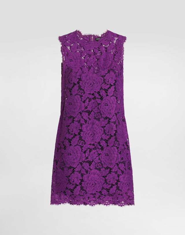 Dolce & Gabbana Sleeveless Lace Mini Dress