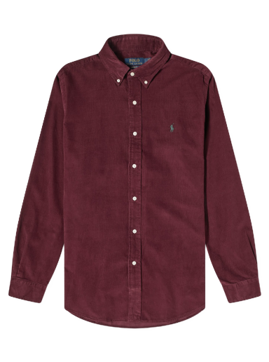 Риза Polo by Ralph Lauren Corduroy Button Down Shirt Бургунди | 710853123015