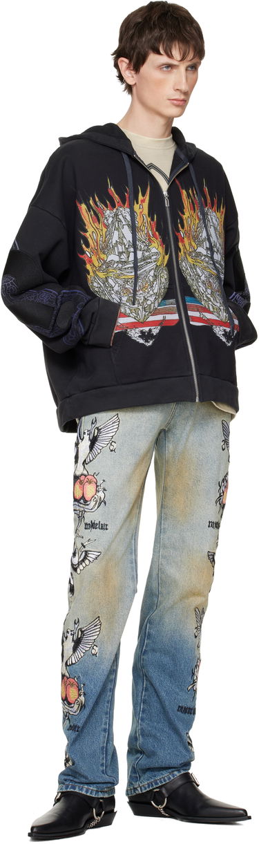 Суитчър Who Decides War Engulfed Memories Zip Up Hoodie Черно | 111015002FW25, 3