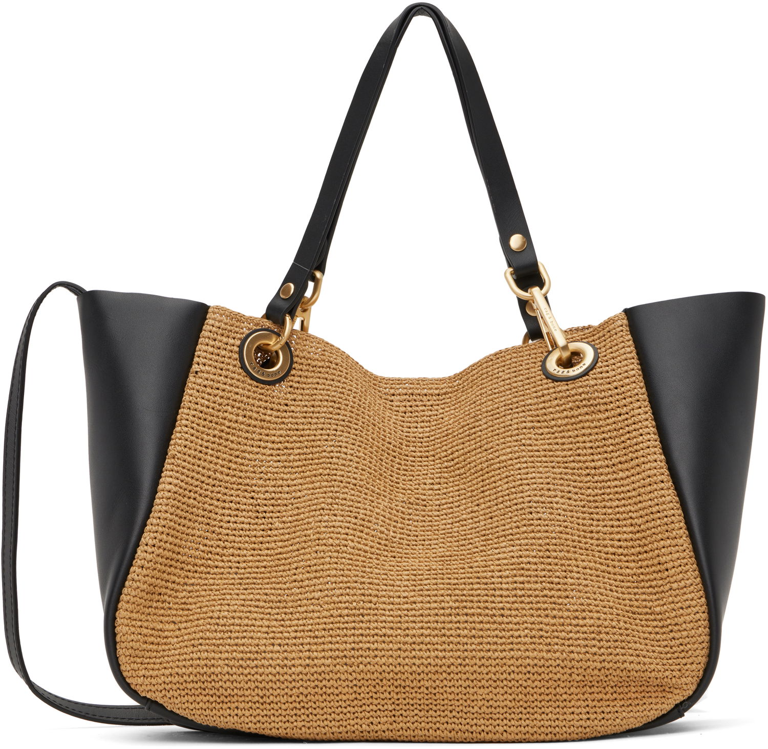 Голяма пазарска чанта rag & bone Rag & Bone Revival Summer City Tote Кафяво | WHH24HL1043PS43, 0