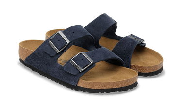 Кецове и обувки Birkenstock Arizona Suede Leather Narrow Fit Тъмно синьо | 1030895, 2