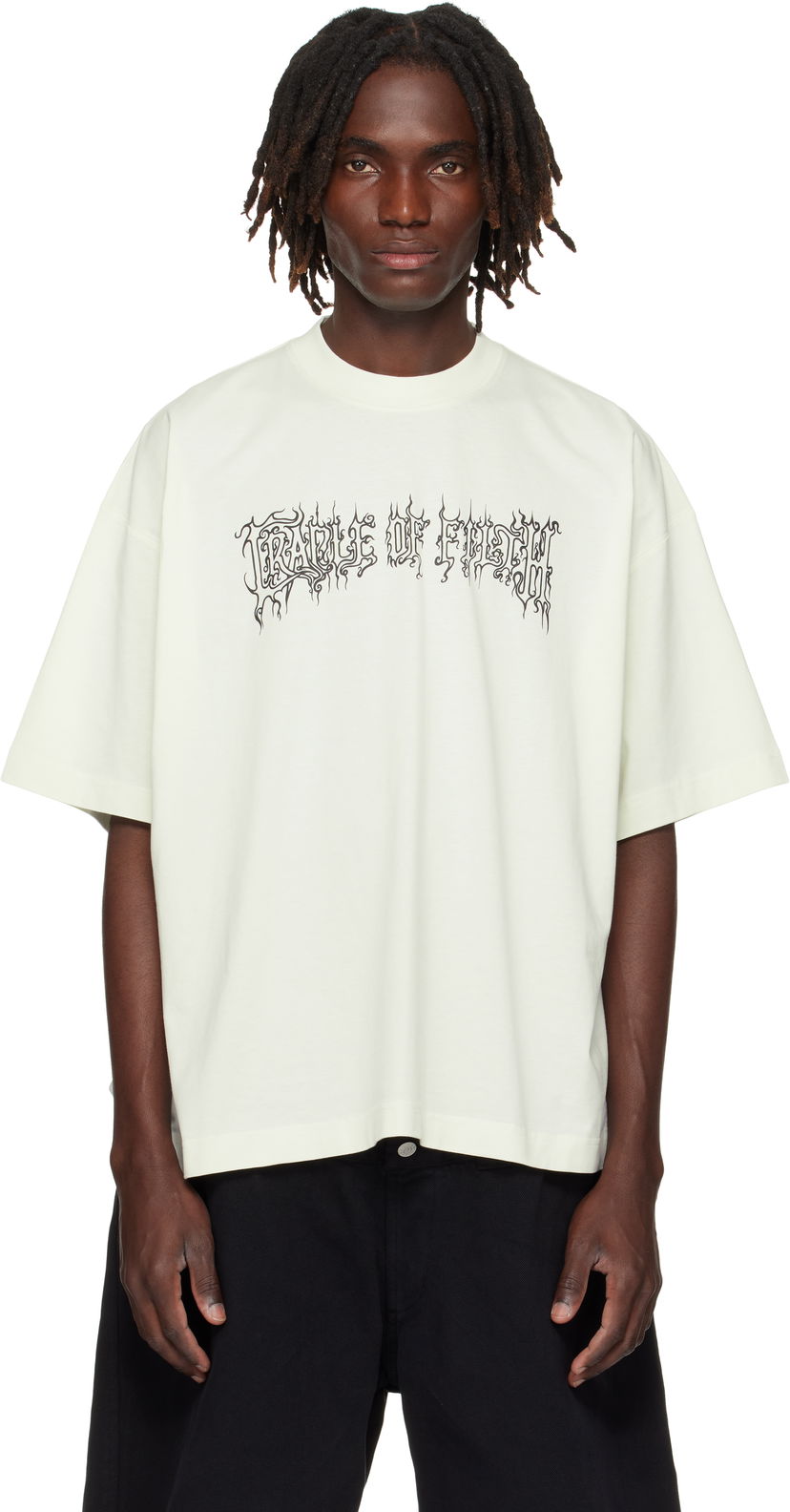 Тениска VETEMENTS Vetements Cradle Of Filth Graphic T-Shirt Зелено | UCF76TR100I