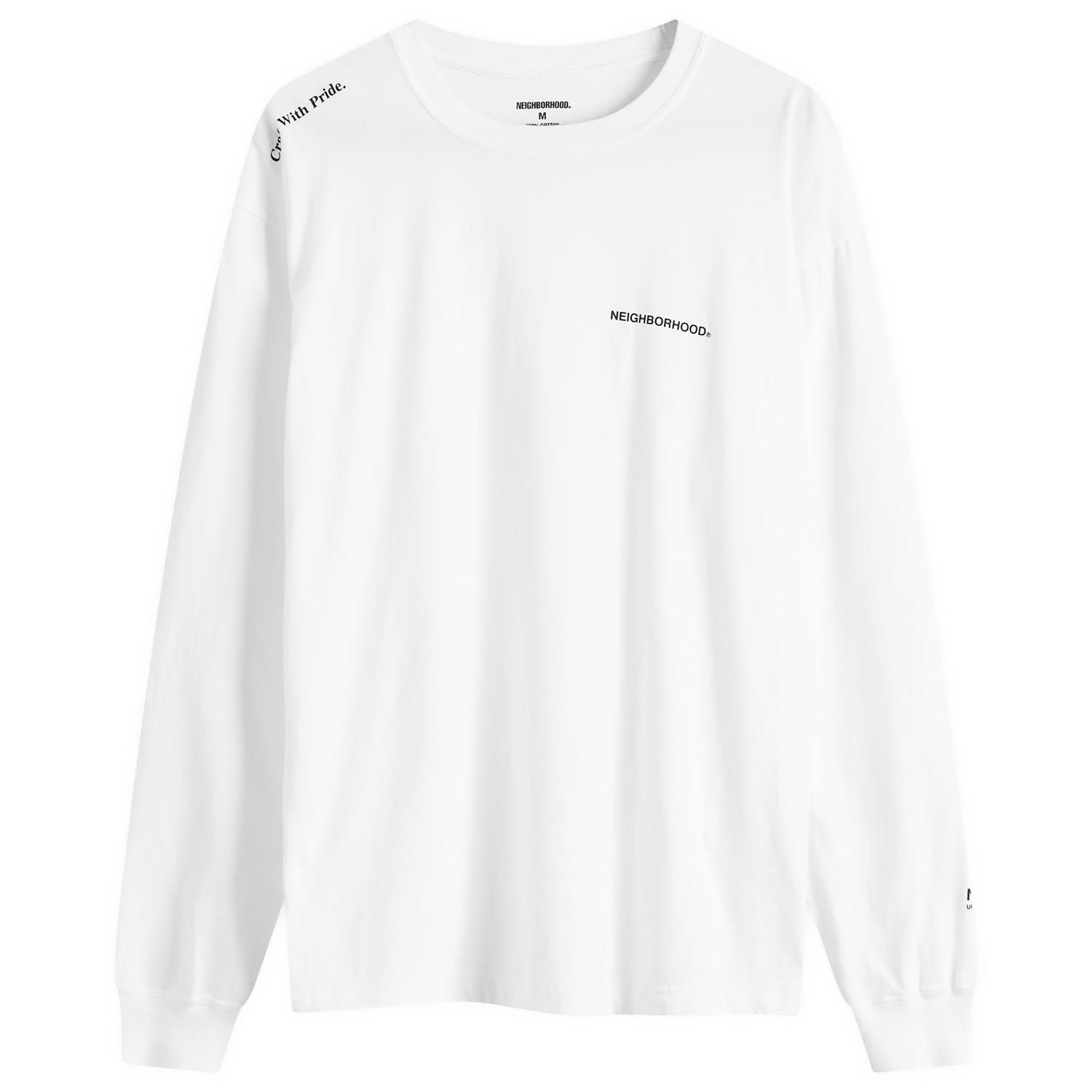 Тениска Neighborhood LS-8 Long Sleeve T-Shirt Бяло | 242PCNH-LT08-WHT, 0