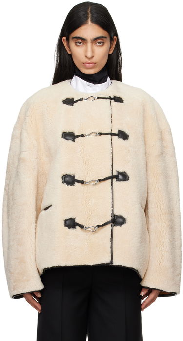 Палта TOTEME TOTEME Women's Teddy Clasp Shearling Jacket Бежово | 214-120-604, 0