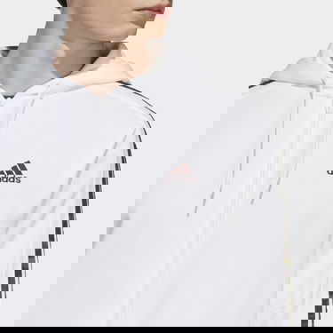 Суитчър adidas Performance Essentials French Terry 3-Stripes Full-Zip Hoodie Бяло | IC9836, 5