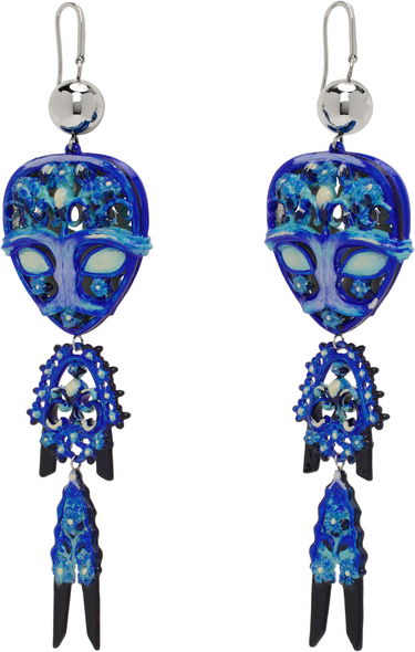 Обеци Tory Burch Tory Burch Alien Drop Earrings Синьо | 173637-400, 1