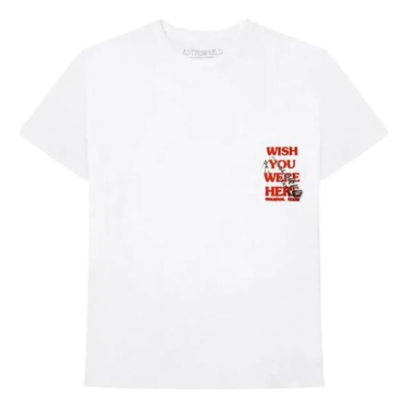 Тениска Cactus Jack by Travis Scott Travis Scott Wish You Were Here Festival T-Shirt Бяло | CJFN-SS42
