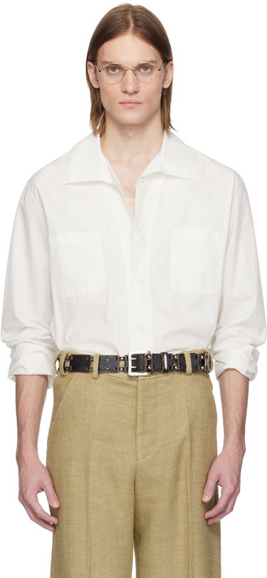 Риза OUR LEGACY OUR LEGACY Funnel Shirt Бяло | M2252FW, 0