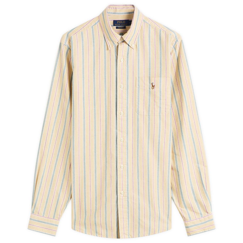 Риза Polo by Ralph Lauren Polo Ralph Lauren Button Down Stripe Oxford Shirt Многоцветен | 710P00630002-YEL