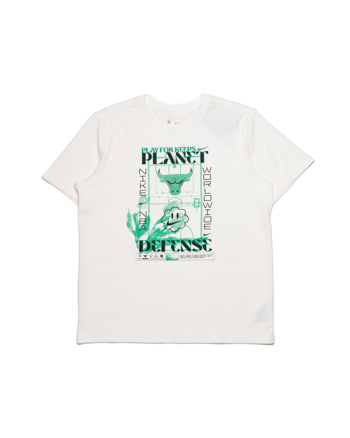 Тениска Nike CHICAGO BULLS TEE Бяло | DZ0046-100, 0