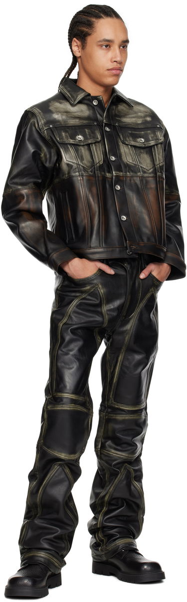 Панталони Who Decides War Who Decides War Moto Leather Pants Черно | 1120980002SS25, 3