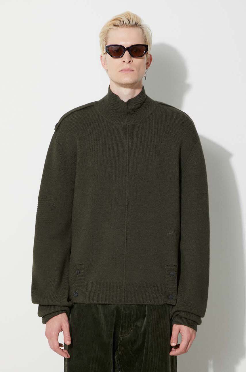 Пуловер A-COLD-WALL* Mock Neck Knit Sweater Зелено | ACWMK152, 0