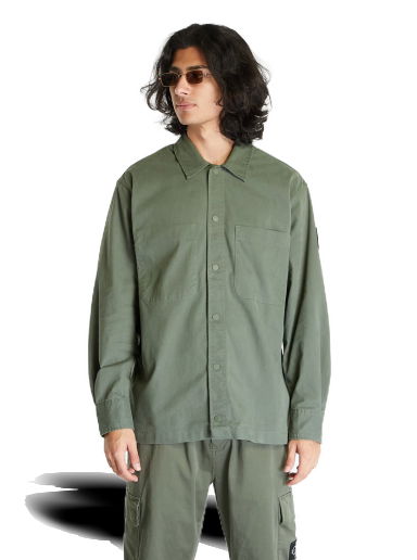 Риза CALVIN KLEIN Jeans Topstitch Woven Shirt Green Зелено | J30J323968 LLP