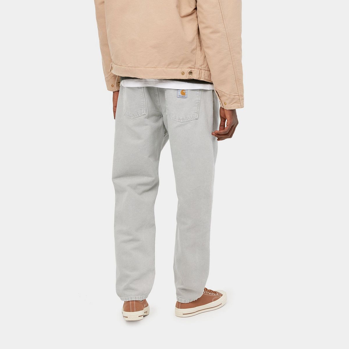 Панталони Carhartt WIP Carhartt WIP Newel Pant Hammer Worn Canvas Сиво | I028626_98, 1