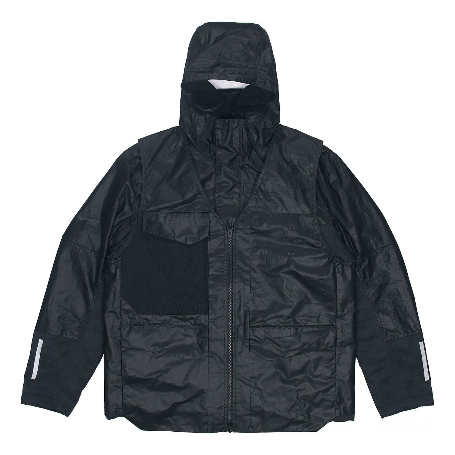 Ветровка Nike Splicing Loose Windproof Hooded Padded Jacket Черно | CK0698-010, 0