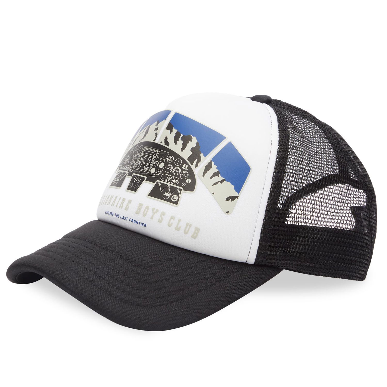Шапка с козирка BILLIONAIRE BOYS CLUB Flight Deck Trucker Cap Черно | B23451-BLK, 0