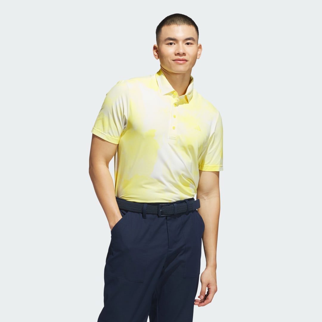 Поло тениска adidas Performance Ultimate365 Tour Printed Cool Feeling Golf Polo Жълто | JN9142, 0