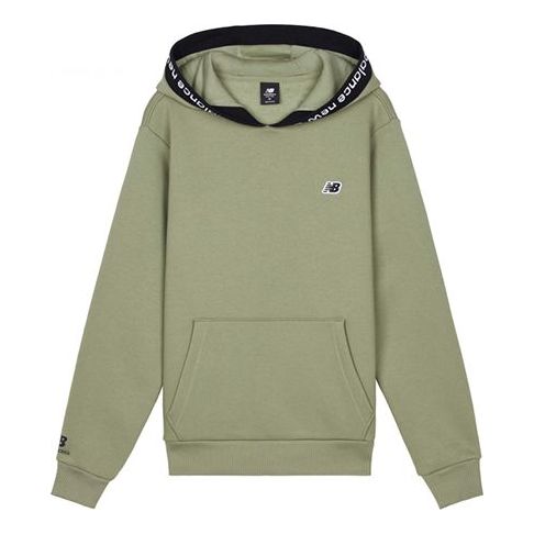 Суитчър New Balance Essentials Pullover Hoodie Зелено | AMT03340-FRO