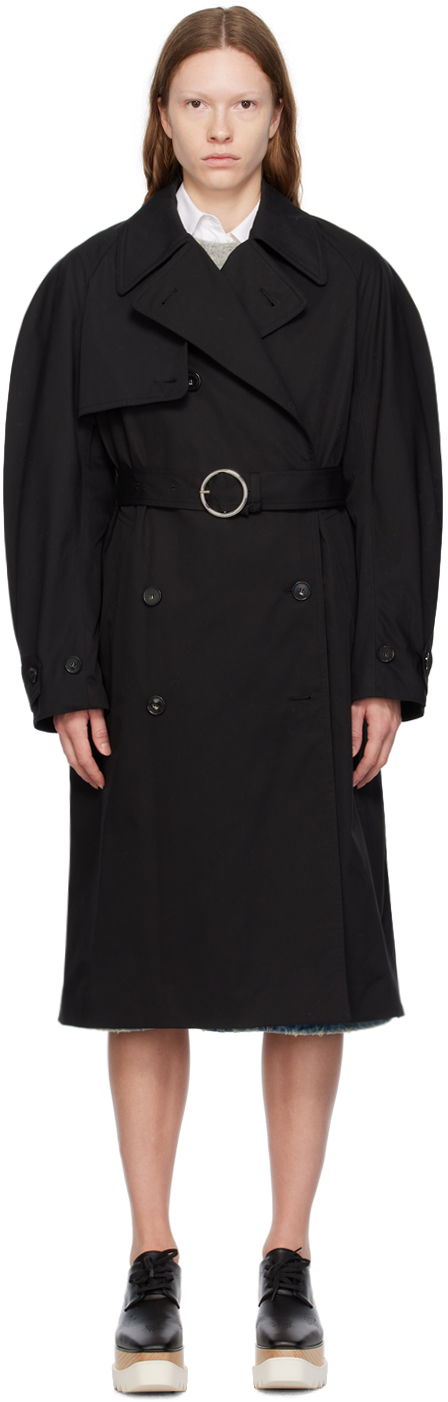 Тренчкот Stella McCartney Stella McCartney Belted Trench Coat Черно | 6700203CU403, 0