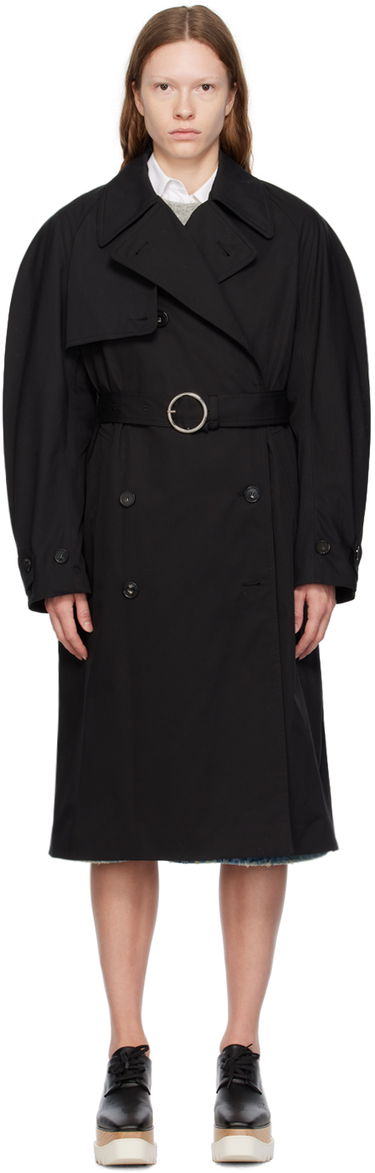 Тренчкот Stella McCartney Stella McCartney Belted Trench Coat Черно | 6700203CU403, 0