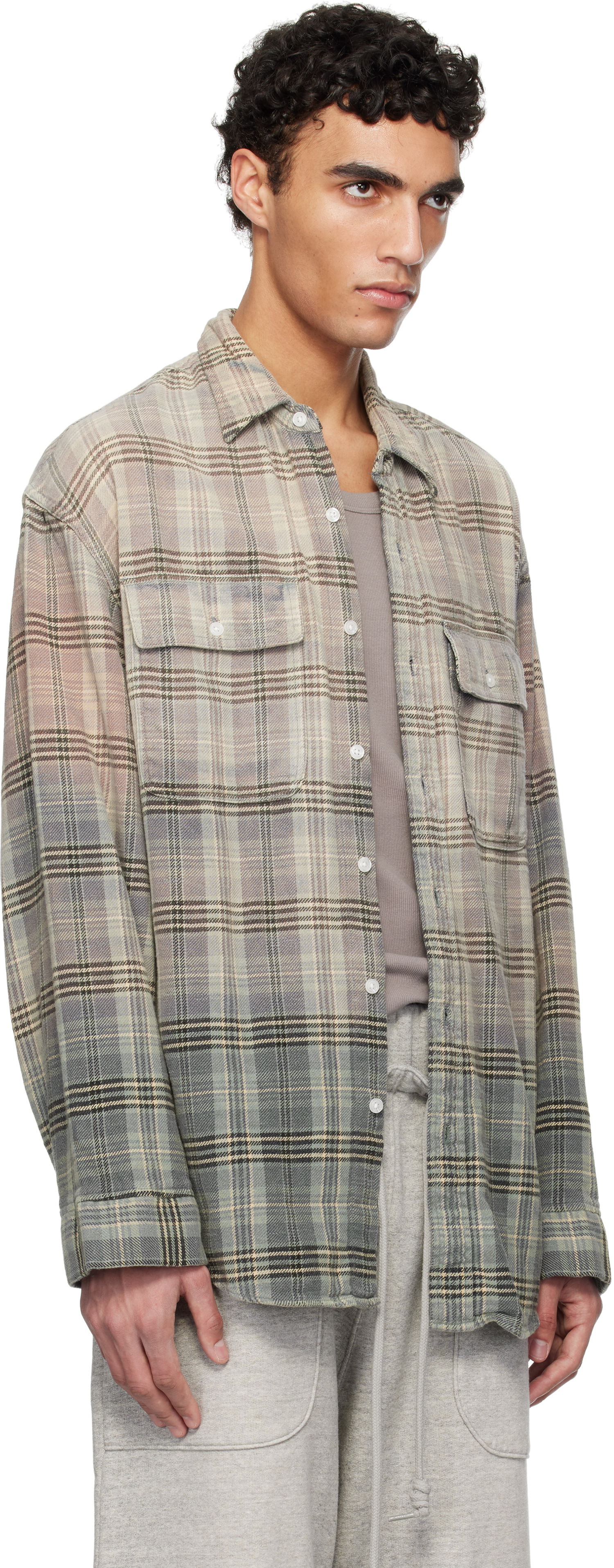 Риза R13 R13 Relaxed Plaid Work Shirt Многоцветен | R13MR266-R458B, 1