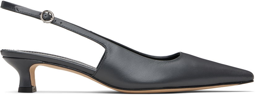 Аксесоари Aeyde Aeyde Catrina Slingback Kitten Heels Сиво | A11-PU0114001221-225