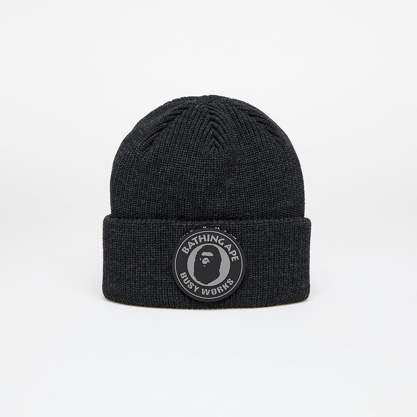 Шапка BAPE Busy Work Knit Hat Черно | 001HTK801009M BLK