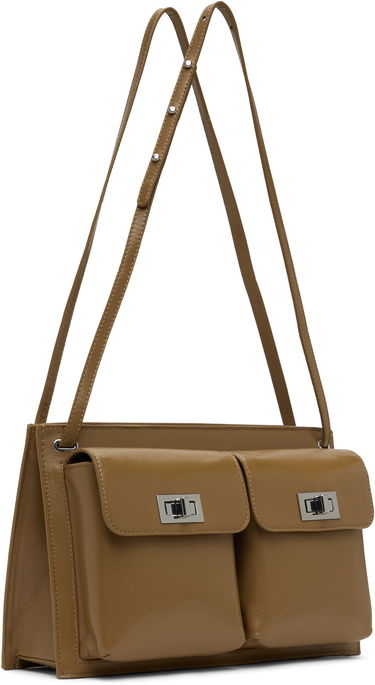 Чанта през рамо BY FAR BY FAR Billy Double Pocket Shoulder Bag Кафяво | MWBSB024LL002BR044PL, 1