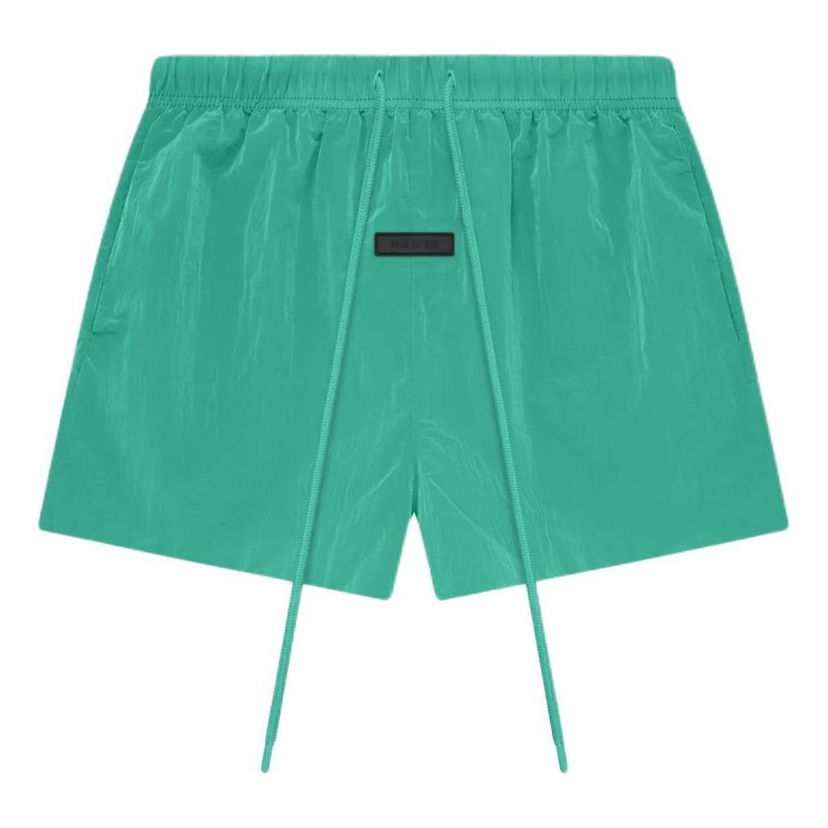 Къси панталони Fear of God Essentials Crinkle Nylon Running Shorts Зелено | 160SP244132F