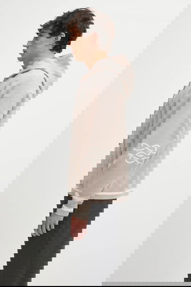 Суитчър Filling Pieces Knit Hoodie with Applique Бежово | 422532500265, 1