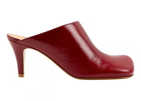 Кецове и обувки Bottega Veneta Leather Mule Бургунди | 578329VBPJ06241, 0
