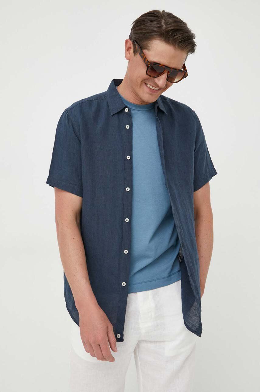 Риза United Colors of Benetton Shirt Тъмно синьо | 5BKU5QJH8.904, 0