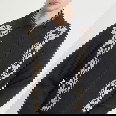 Пуловер Heresy Chain Zip Knit Shirt Черно | HAW25-KW06, 5