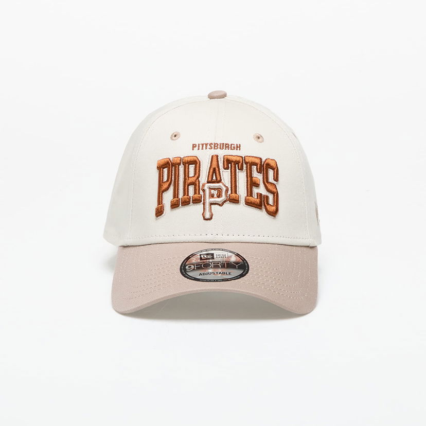 Шапка с козирка New Era Pittsburgh Pirates MLB White Crown 9FORTY Adjustable Cap Бежово | 60435041