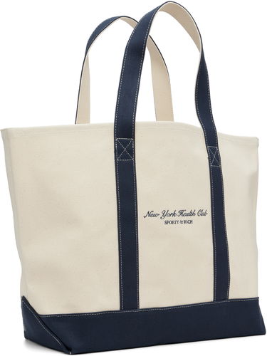 Голяма пазарска чанта Sporty & Rich 'NY Health Club' Tote Бежово | BA006514043BE06, 1