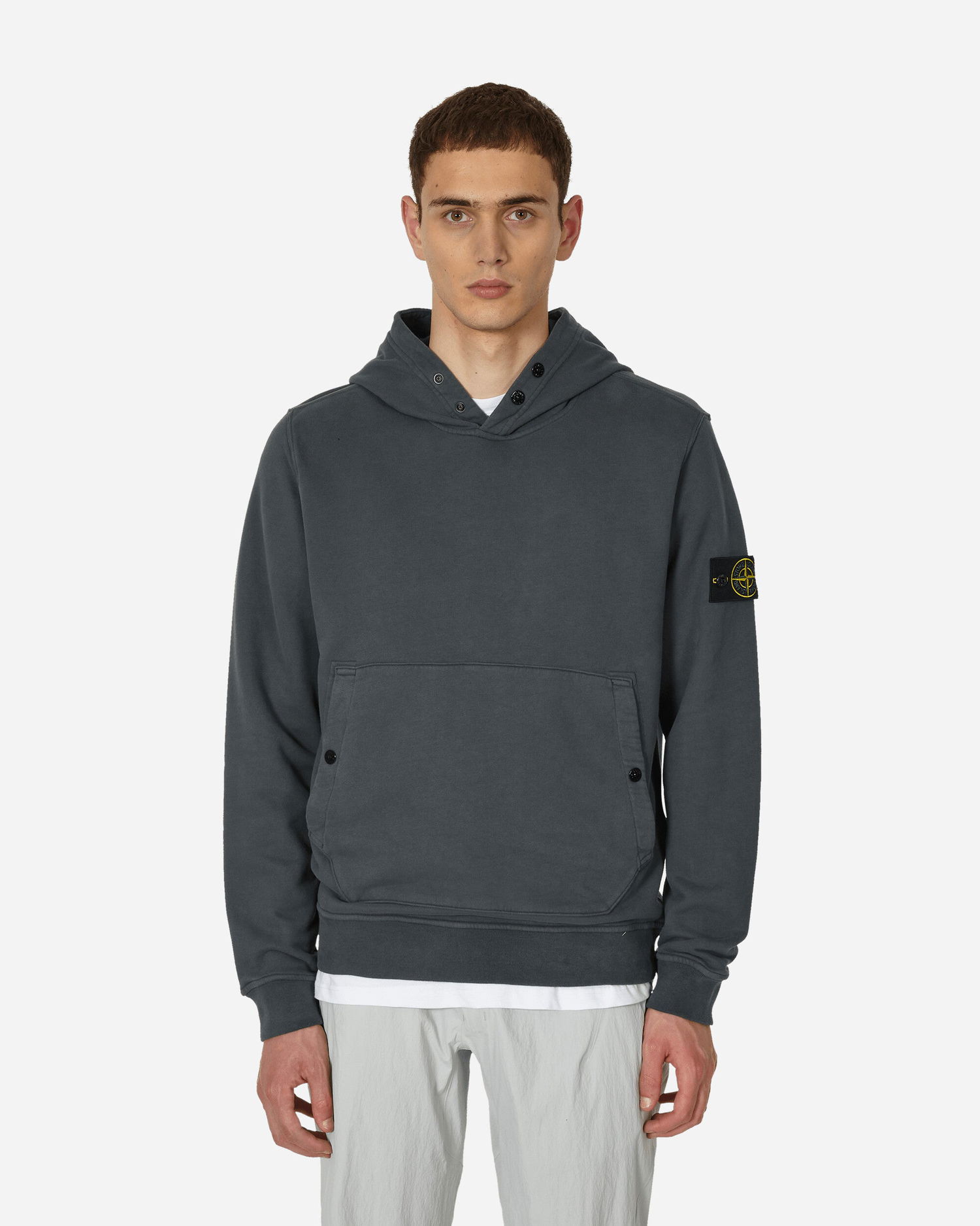 Суитчър Stone Island Hooded Sweatshirt Сиво | 791561720 V0062, 1