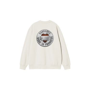 Суитчър Carhartt WIP Women's Button Sweatshirt Бяло | I034721_9, 3